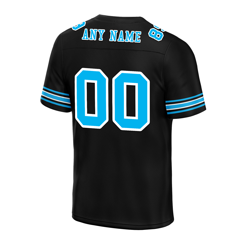 Custom Black Drift Fashion Aqua Personalized Authentic Football Jersey FBJ02-bc0fb0a