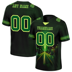 Custom Black Drift Fashion Green Personalized Authentic Football Jersey FBJ02-bc0fb0b