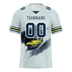 Custom Grey Drift Fashion Black Personalized Authentic Football Jersey FBJ02-bc0fb0c