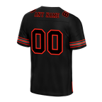 Custom Black Red Drift Fashion Black Personalized Authentic Football Jersey FBJ02-bc0fb0d