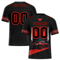 Custom Black Red Drift Fashion Black Personalized Authentic Football Jersey FBJ02-bc0fb0d