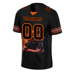 Custom Black Orange Drift Fashion Black Personalized Authentic Football Jersey FBJ02-bc0fb0e