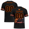 Custom Black Orange Drift Fashion Black Personalized Authentic Football Jersey FBJ02-bc0fb0e