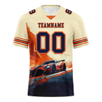 Custom Yellow Orange Drift Fashion Black Personalized Authentic Football Jersey FBJ02-bc0fb0f