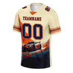 Custom Yellow Orange Drift Fashion Black Personalized Authentic Football Jersey FBJ02-bc0fb0f