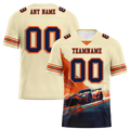 Custom Yellow Orange Drift Fashion Black Personalized Authentic Football Jersey FBJ02-bc0fb0f