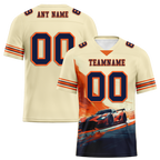 Custom Yellow Orange Drift Fashion Black Personalized Authentic Football Jersey FBJ02-bc0fb0f