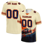 Custom Yellow Orange Drift Fashion Black Personalized Authentic Football Jersey FBJ02-bc0fb0f