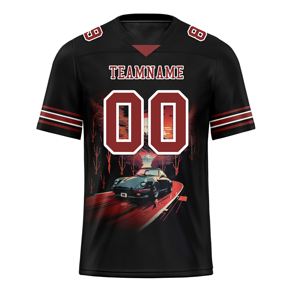 Custom Black Drift Fashion Brown Personalized Authentic Football Jersey FBJ02-bc0fb07