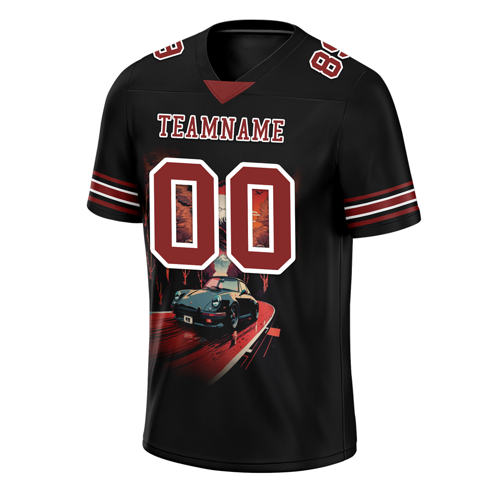 Custom Black Drift Fashion Brown Personalized Authentic Football Jersey FBJ02-bc0fb07