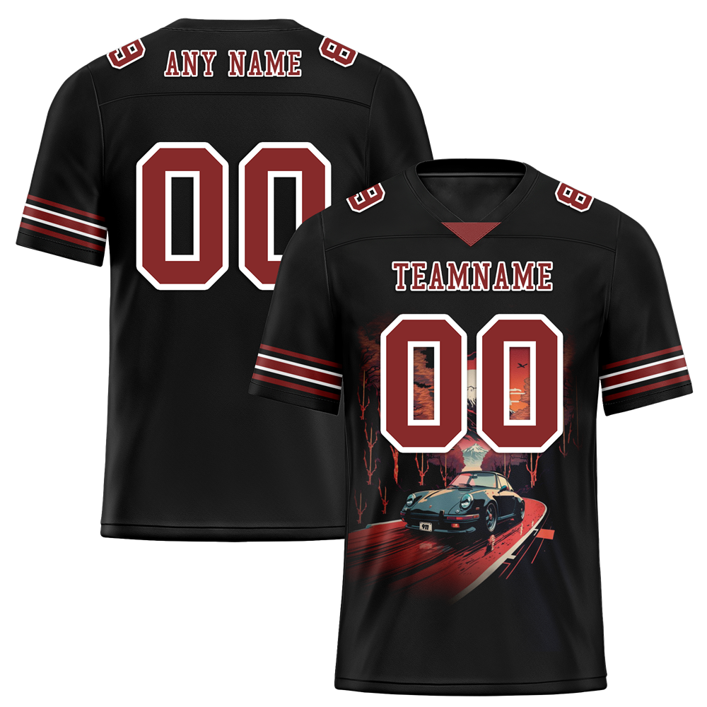 Custom Black Drift Fashion Brown Personalized Authentic Football Jersey FBJ02-bc0fb07
