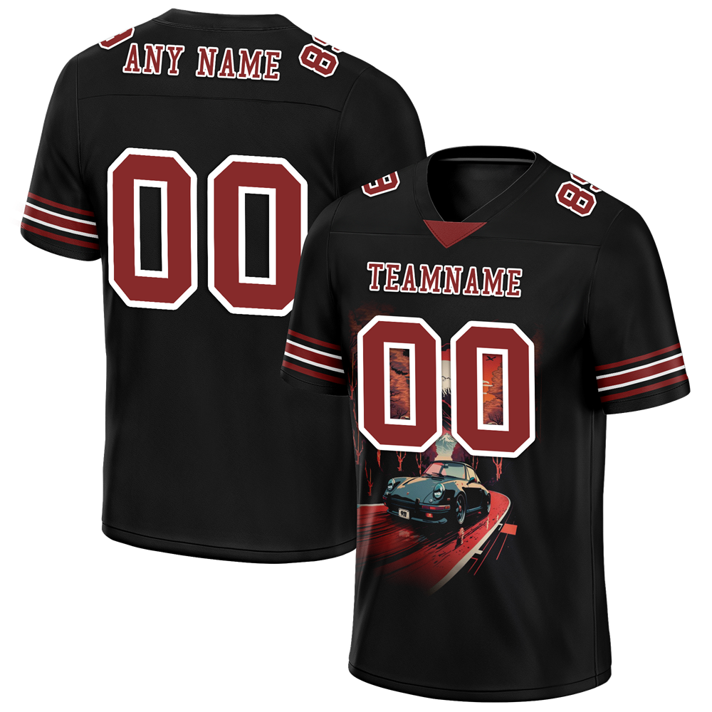 Custom Black Drift Fashion Brown Personalized Authentic Football Jersey FBJ02-bc0fb07