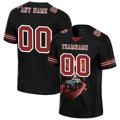 Custom Black Drift Fashion Brown Personalized Authentic Football Jersey FBJ02-bc0fb07