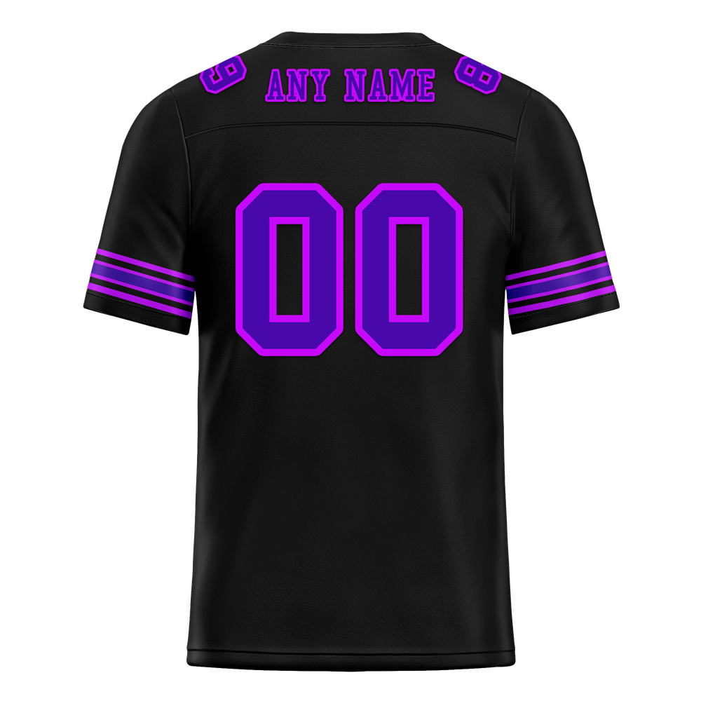 Custom Black Drift Fashion Purple Personalized Authentic Football Jersey FBJ02-bc0fb08