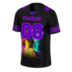 Custom Black Drift Fashion Purple Personalized Authentic Football Jersey FBJ02-bc0fb08