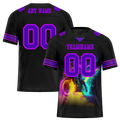 Custom Black Drift Fashion Purple Personalized Authentic Football Jersey FBJ02-bc0fb08