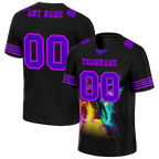 Custom Black Drift Fashion Purple Personalized Authentic Football Jersey FBJ02-bc0fb08