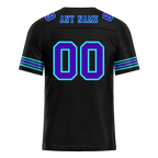 Custom Black Aqua Drift Fashion Purple Personalized Authentic Football Jersey FBJ02-bc0fb09