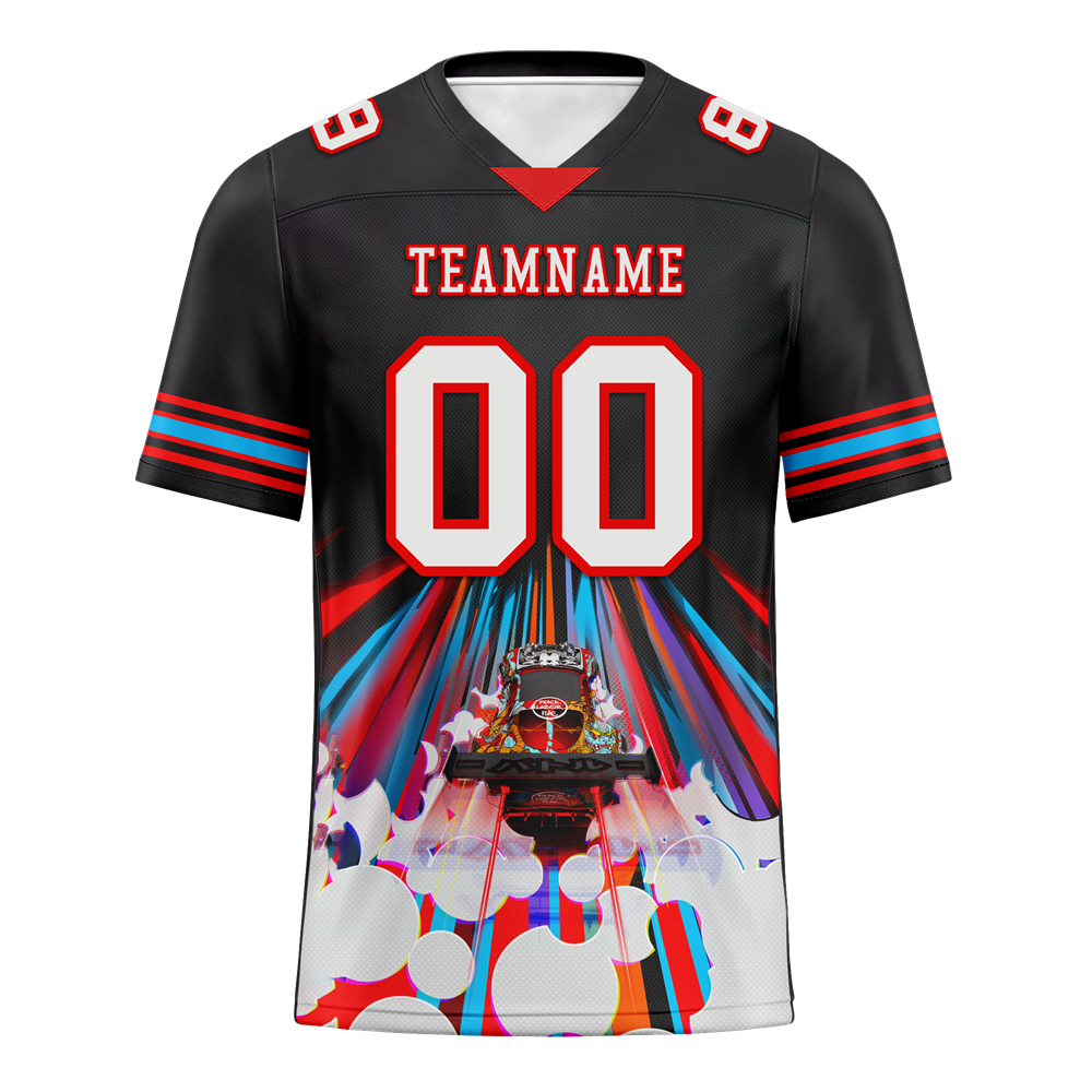 Custom Black Drift Fashion White Personalized Authentic Football Jersey FBJ02-bc0fba0