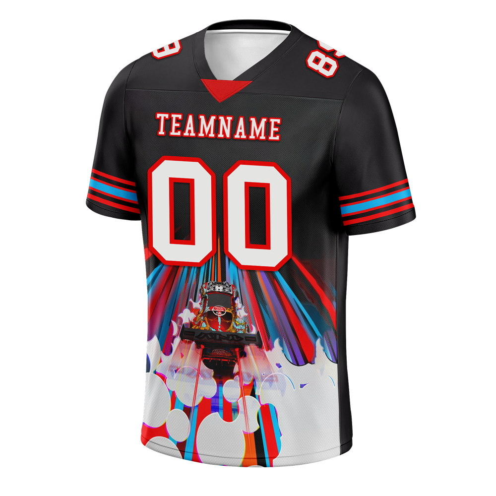 Custom Black Drift Fashion White Personalized Authentic Football Jersey FBJ02-bc0fba0