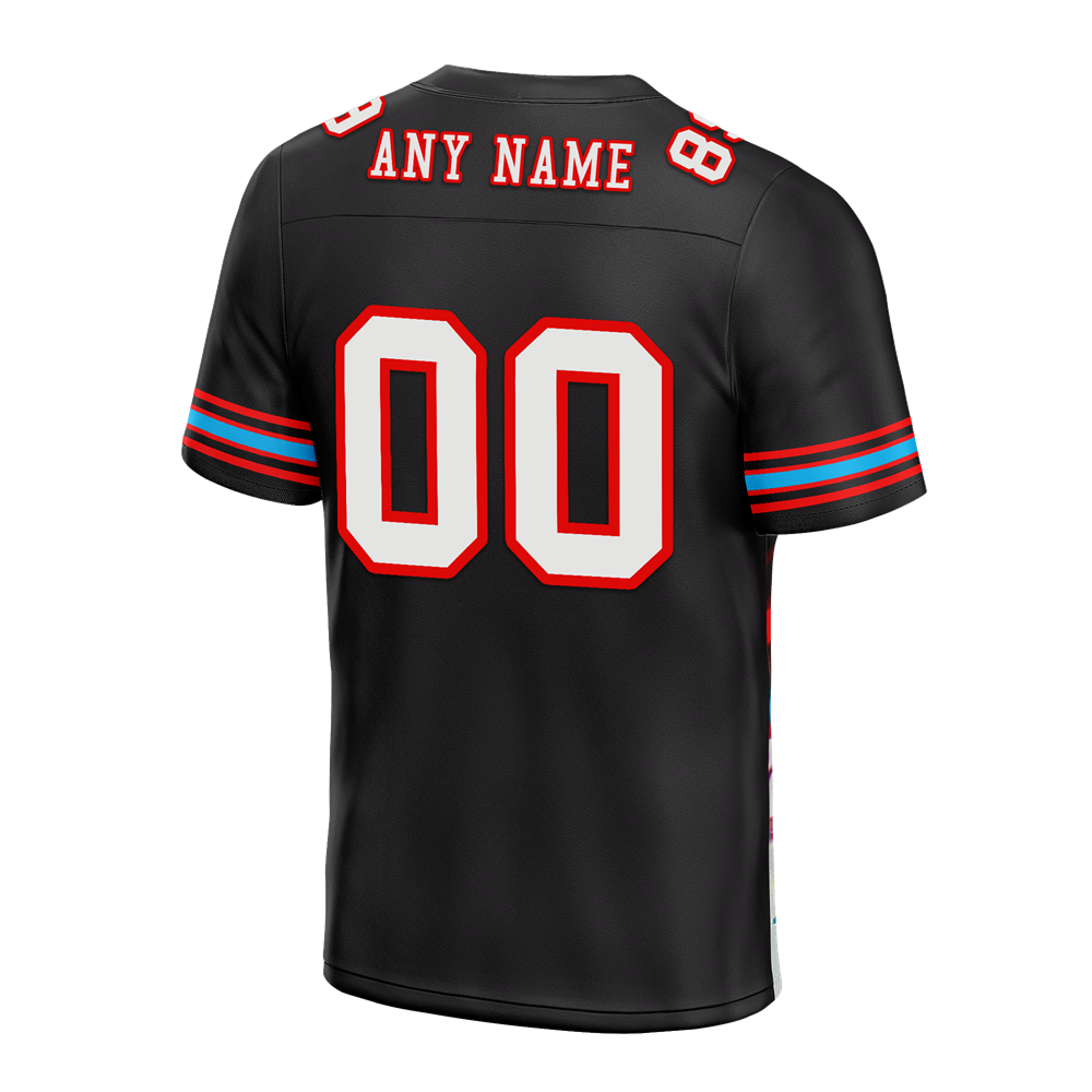 Custom Black Drift Fashion White Personalized Authentic Football Jersey FBJ02-bc0fba0