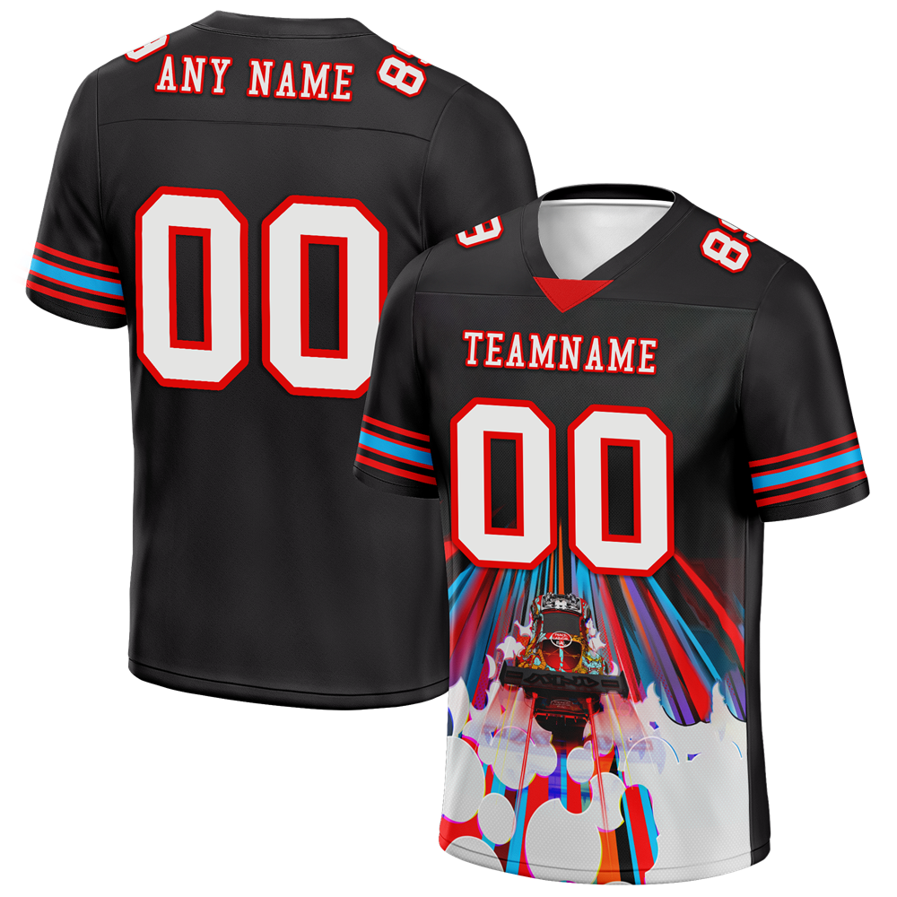 Custom Black Drift Fashion White Personalized Authentic Football Jersey FBJ02-bc0fba0