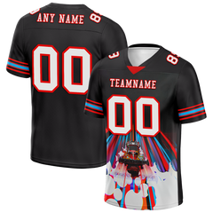 Custom Black Drift Fashion White Personalized Authentic Football Jersey FBJ02-bc0fba0