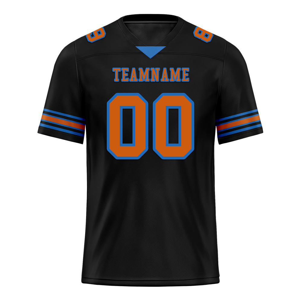 Custom Black Skull Fashion Brown Personalized Authentic Football Jersey FBJ02-bc0fbab