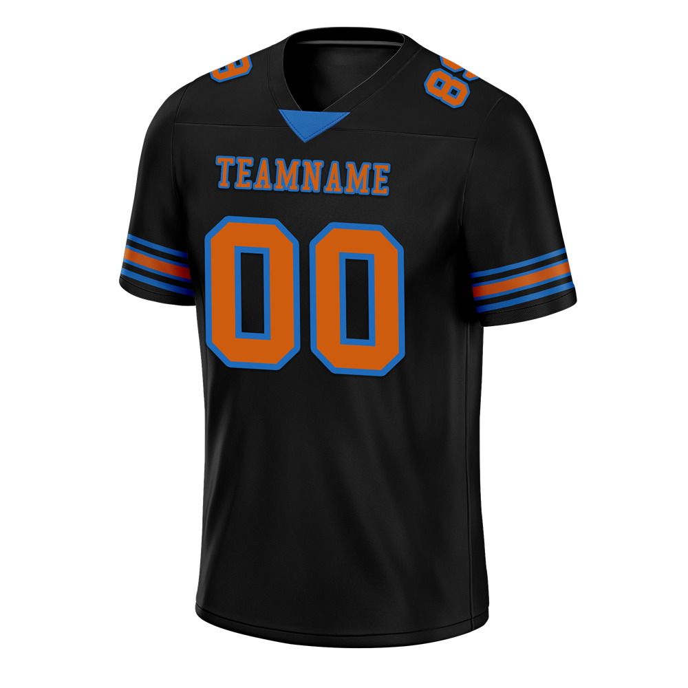 Custom Black Skull Fashion Brown Personalized Authentic Football Jersey FBJ02-bc0fbab