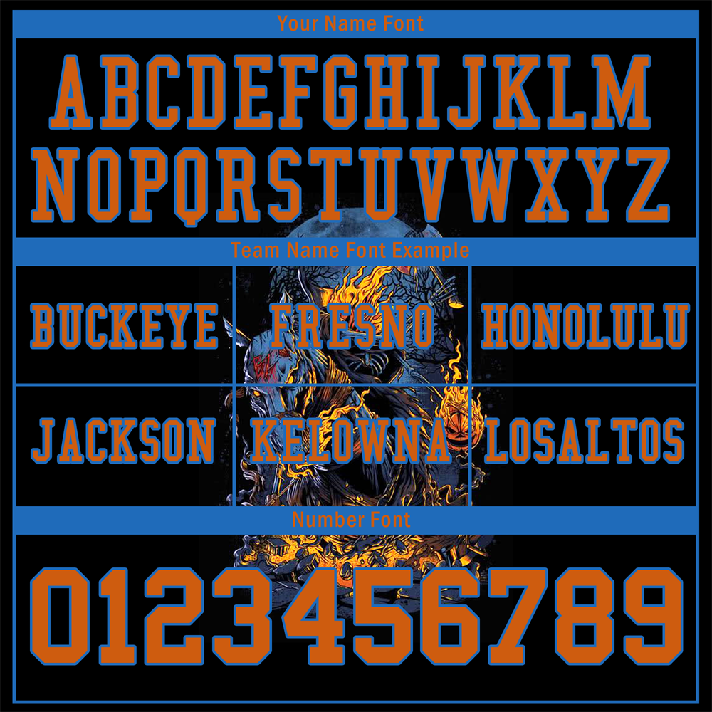 Custom Black Skull Fashion Brown Personalized Authentic Football Jersey FBJ02-bc0fbab