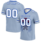 Custom Aqua Skull Fashion White Personalized Authentic Football Jersey FBJ02-bc0fbac