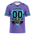 Custom Purple Skull Fashion Black Personalized Authentic Football Jersey FBJ02-bc0fbad