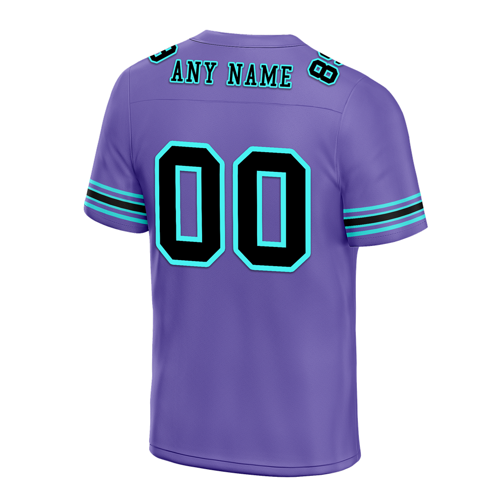 Custom Purple Skull Fashion Black Personalized Authentic Football Jersey FBJ02-bc0fbad