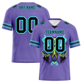 Custom Purple Skull Fashion Black Personalized Authentic Football Jersey FBJ02-bc0fbad
