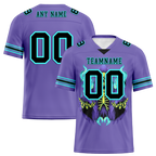 Custom Purple Skull Fashion Black Personalized Authentic Football Jersey FBJ02-bc0fbad