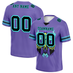 Custom Purple Skull Fashion Black Personalized Authentic Football Jersey FBJ02-bc0fbad