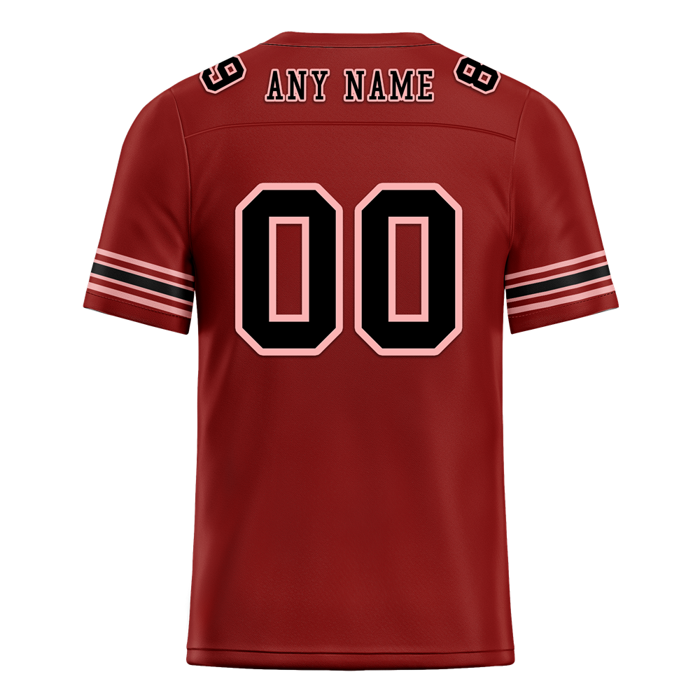 Custom Brown Skull Fashion Black Personalized Authentic Football Jersey FBJ02-bc0fbae