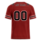 Custom Brown Skull Fashion Black Personalized Authentic Football Jersey FBJ02-bc0fbae