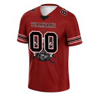 Custom Brown Skull Fashion Black Personalized Authentic Football Jersey FBJ02-bc0fbae