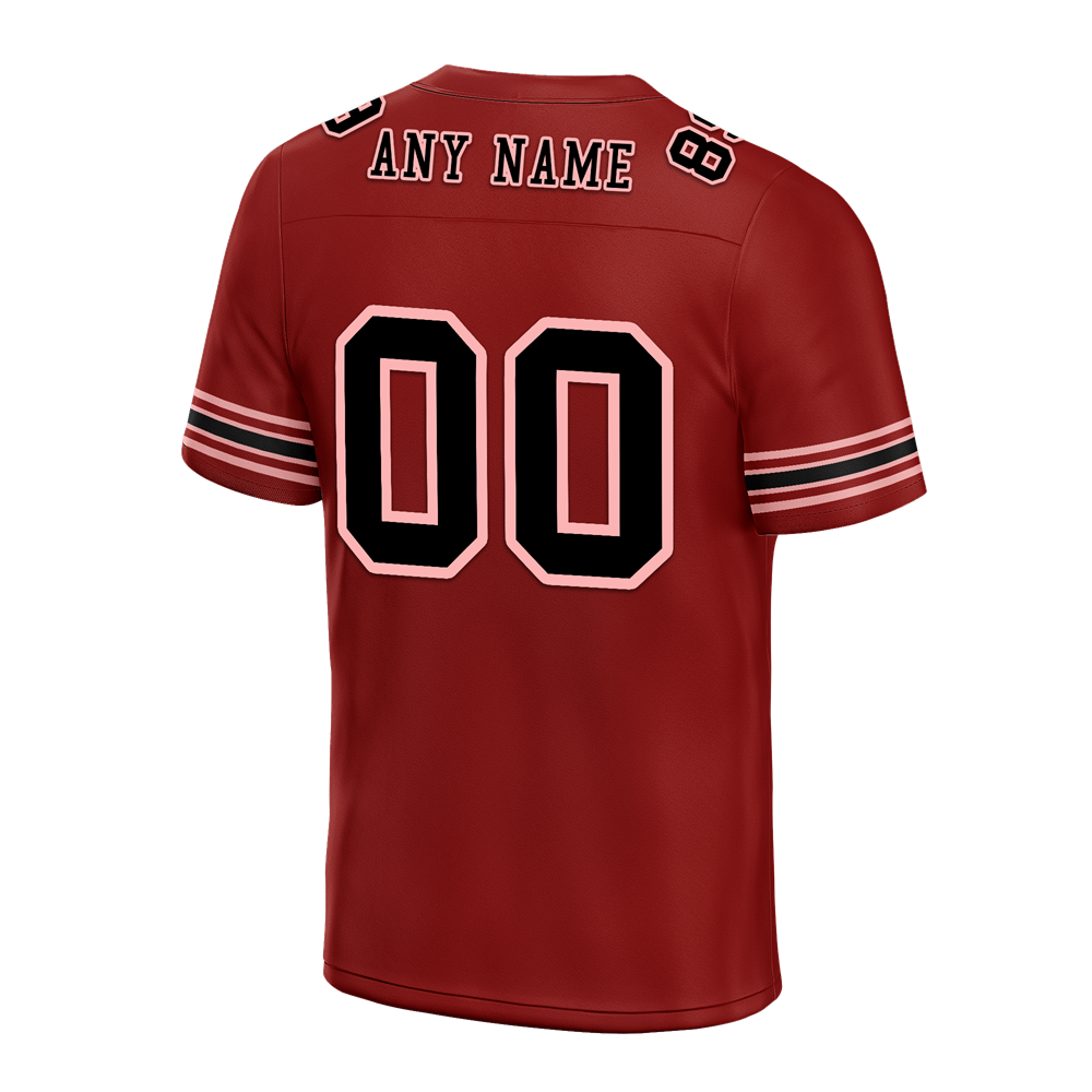 Custom Brown Skull Fashion Black Personalized Authentic Football Jersey FBJ02-bc0fbae