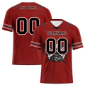 Custom Brown Skull Fashion Black Personalized Authentic Football Jersey FBJ02-bc0fbae