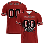 Custom Brown Skull Fashion Black Personalized Authentic Football Jersey FBJ02-bc0fbae