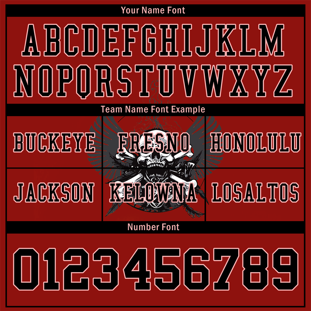Custom Brown Skull Fashion Black Personalized Authentic Football Jersey FBJ02-bc0fbae