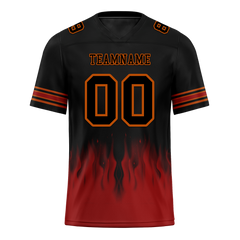 Custom Black Brown Skull Fashion Black Personalized Authentic Football Jersey FBJ02-bc0fba7