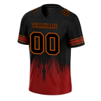 Custom Black Brown Skull Fashion Black Personalized Authentic Football Jersey FBJ02-bc0fba7