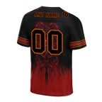 Custom Black Brown Skull Fashion Black Personalized Authentic Football Jersey FBJ02-bc0fba7