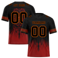 Custom Black Brown Skull Fashion Black Personalized Authentic Football Jersey FBJ02-bc0fba7