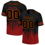Custom Black Brown Skull Fashion Black Personalized Authentic Football Jersey FBJ02-bc0fba7