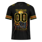 Custom Black Skull Fashion Black Personalized Authentic Football Jersey FBJ02-bc0fba8