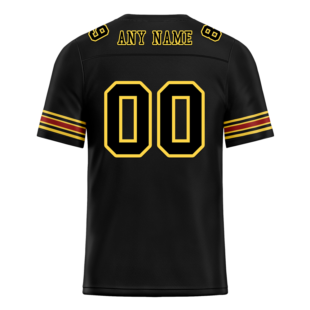 Custom Black Skull Fashion Black Personalized Authentic Football Jersey FBJ02-bc0fba8
